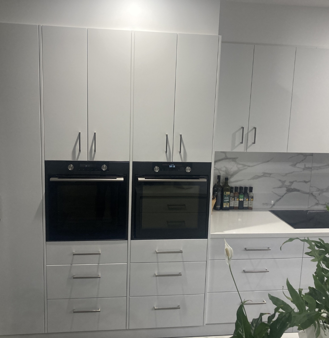 white kitchen cabinet